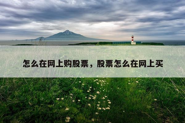 怎么在网上购股票，股票怎么在网上买
