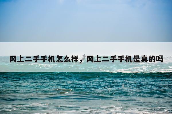 网上二手手机怎么样，网上二手手机是真的吗