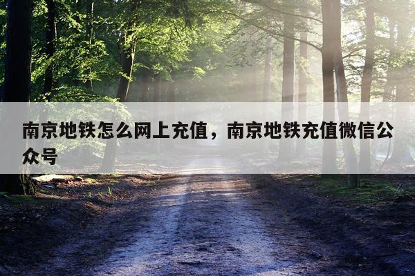 南京地铁怎么网上充值，南京地铁充值微信公众号