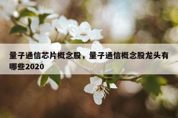 量子通信芯片概念股，量子通信概念股龙头有哪些2020