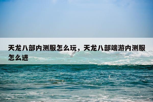 天龙八部内测服怎么玩，天龙八部端游内测服怎么进