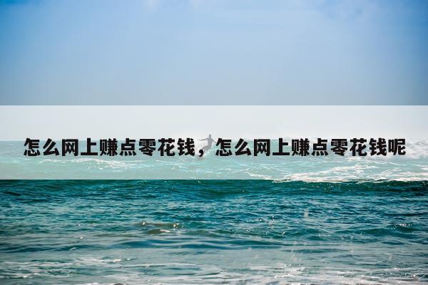 怎么网上赚点零花钱，怎么网上赚点零花钱呢