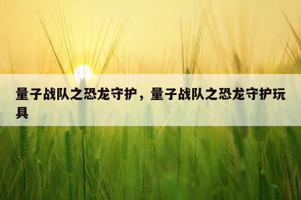 量子战队之恐龙守护，量子战队之恐龙守护玩具