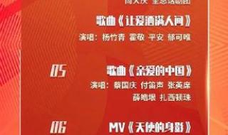春节联欢晚会2023年节目单